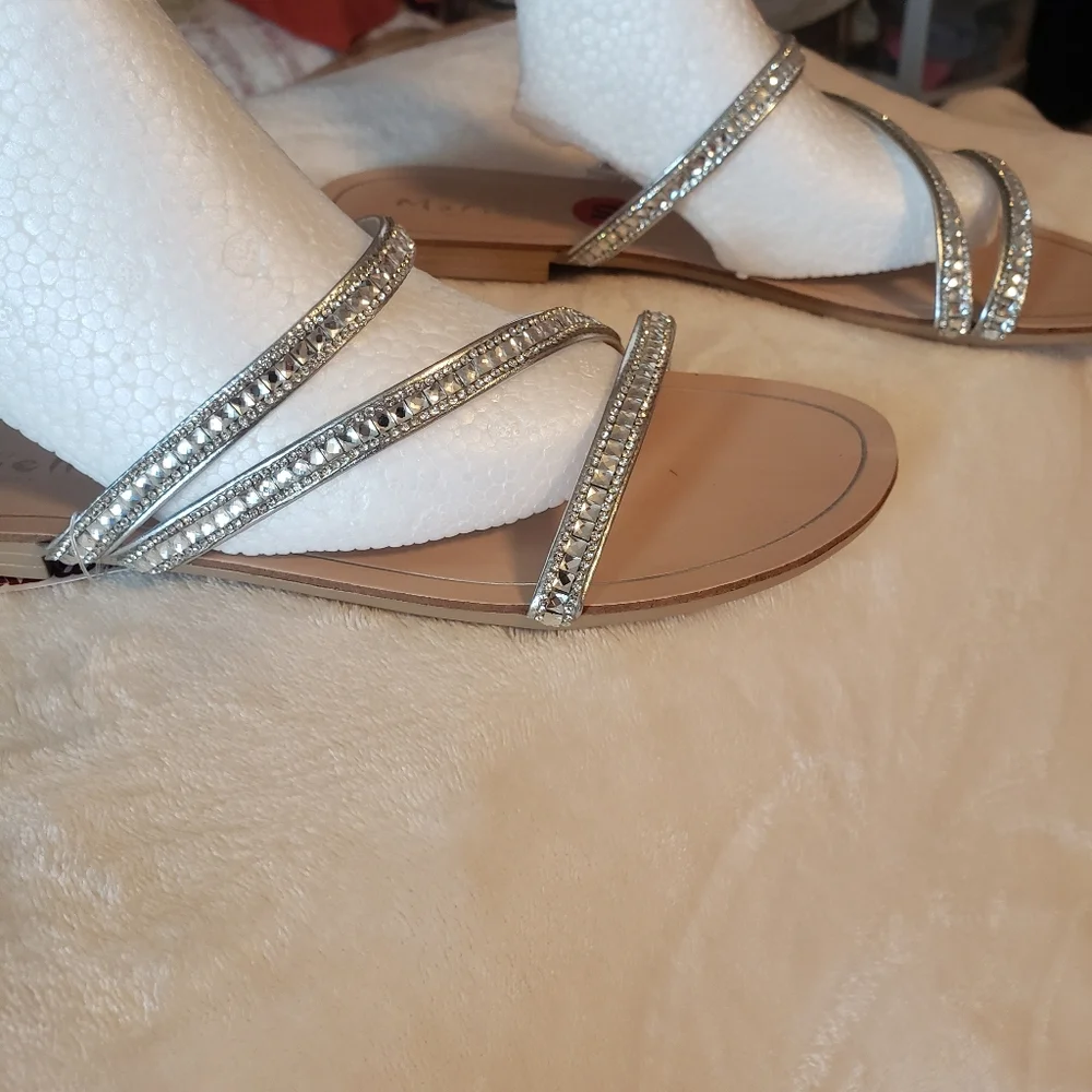 🏖👰‍♀️Mariella Fancy Slip-on Sandels sz 10 - Picture 3 of 6